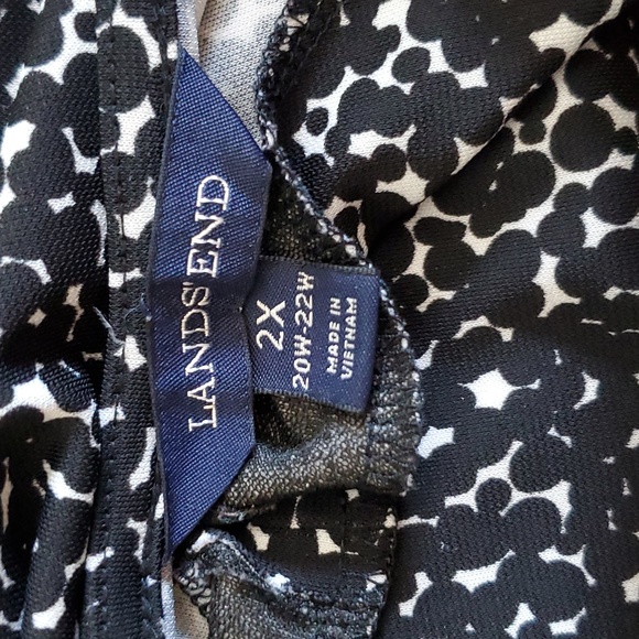 GC 2X Lands' End Black White Tunic - Picture 5 of 8